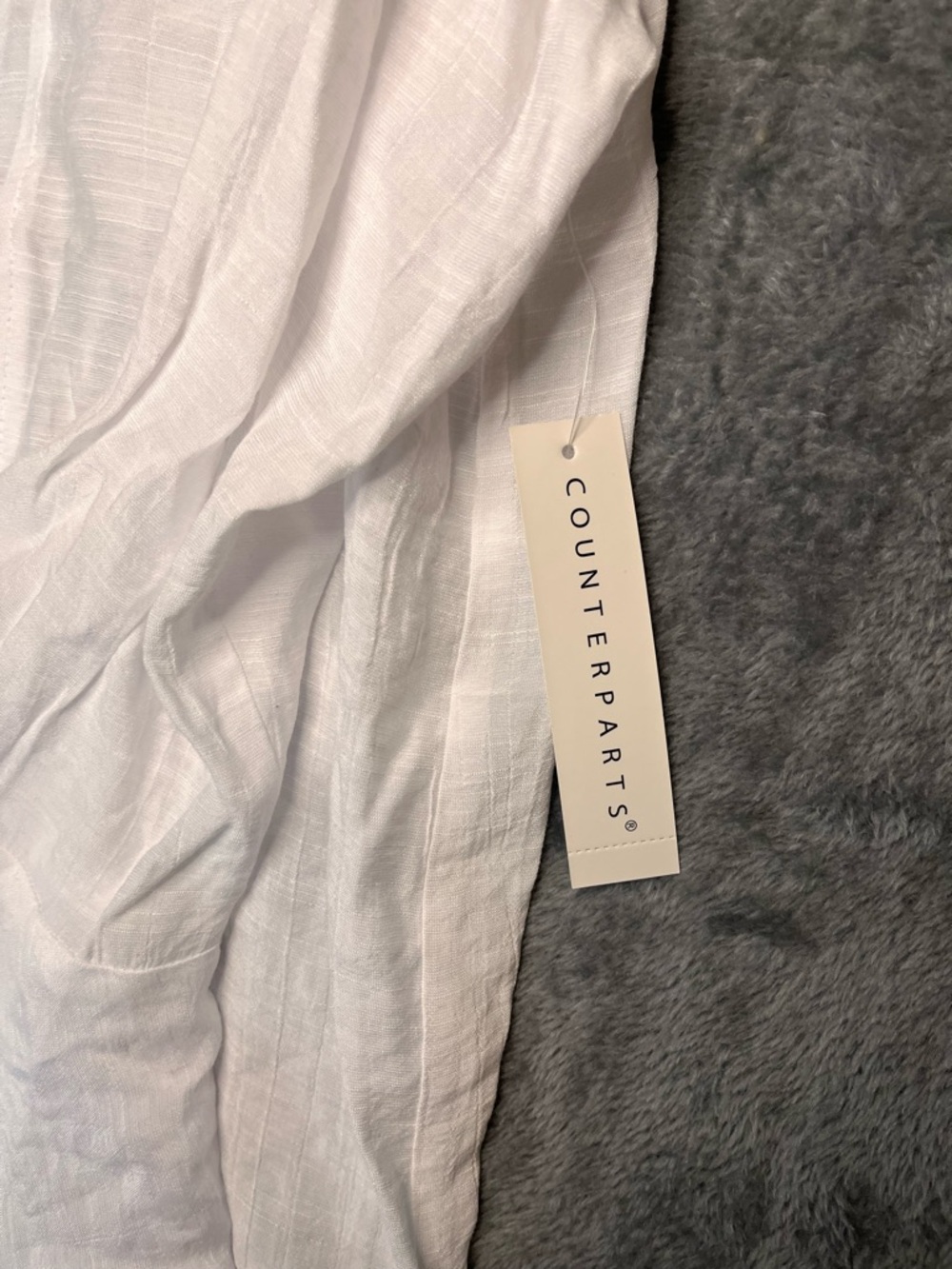 Counterparts White Lightweight Embroidered Top - Picture 3 of 14